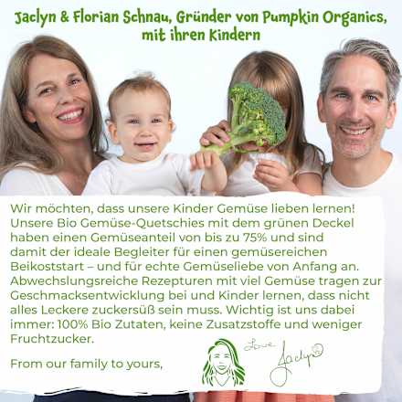 Quetschie Süßkartoffel, Kürbis, Karotte & Erdbeere ab 6 Monaten pumpkin organics