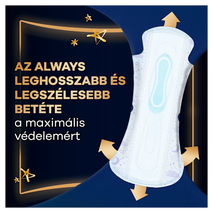 Egészségügyi betét Ultra Secure Night, 4-es méret always