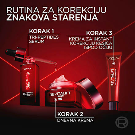 REVITALIFT LASER krema za korekciju područja oko očiju L'ORÉAL PARiS REVITALIFT