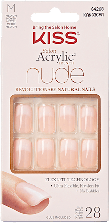 Unghii false ACRYLIC CASHMERE MEDIUM SQUOVAL KISS