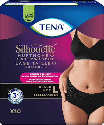 Pants Inkontinenz Silhouette schwarz Gr. L  TENA