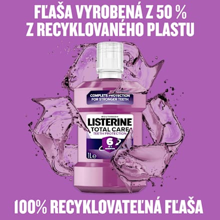 Ústna voda Total Care Teeth Protection Clean Mint Listerine