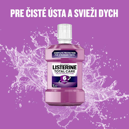 Ústna voda Total Care Teeth Protection Clean Mint Listerine