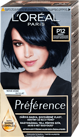 Farba na vlasy - P12 intenzívna čiernomodrá L'ORÉAL PARiS PRÉFÉRENCE