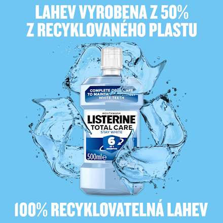 Ústna voda Total Care Stay White Arctic Mint Listerine
