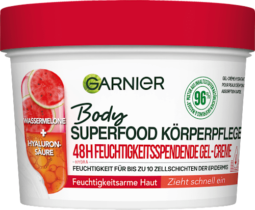 Pflegecreme Gel Superfood Körperpflege Wassermelone GARNIER Body