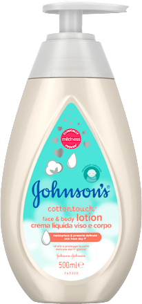 Loțiune de corp&față cu bumbac, pentru bebeluși Johnson's baby