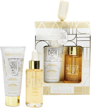 Poklon-paket Scented Bath Gold, Body Glow IDC INSTITUTE