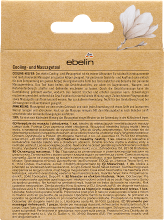Pripomoček za hlajenje in masažo obraza in telesa, več različic ebelin
