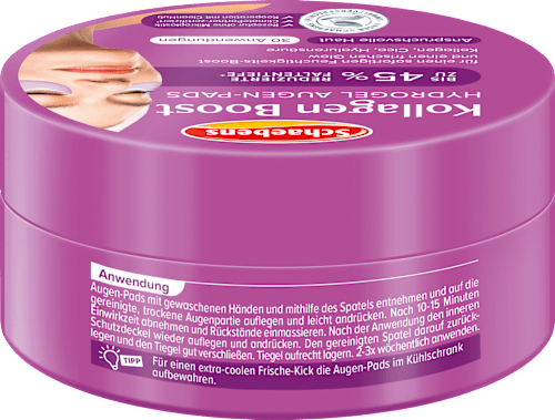 Augenpads Hydrogel Kollagen Boost Tiegel (30 Paar) Schaebens