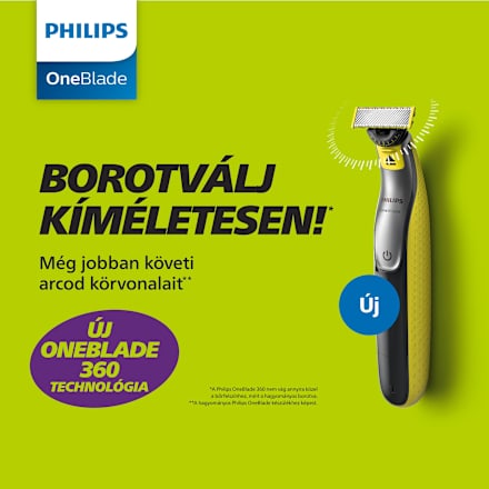 360 borotvabetét  PHILIPS OneBlade