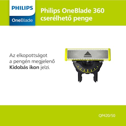 360 borotvabetét  PHILIPS OneBlade