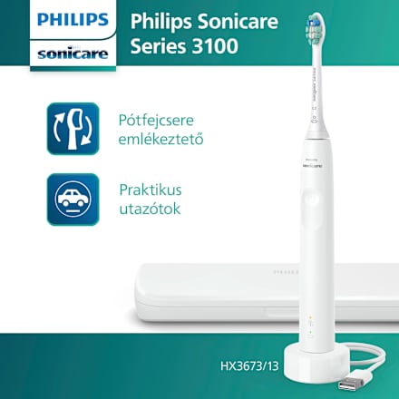 Elektromos fogkefe sonicare 3100 utazótokkal Philips