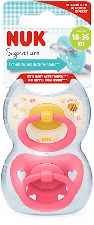 Ciuccio in silicone 18-36m Signature assort. NUK