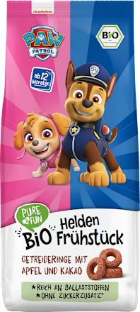Žitne pahuljice Paw Patrol – jabuka, kakao PURE & FUN