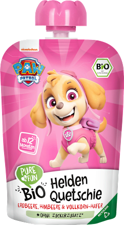 Voćni pire Paw Patrol Sky – jabuka, banana, jagoda PURE & FUN