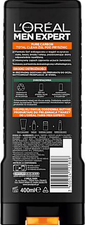 Żel pod prysznic 5w1 Pure Carbon Total Clean L'ORÉAL PARiS MEN EXPERT