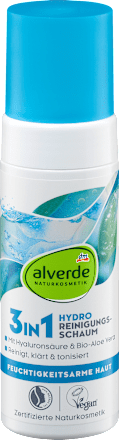 3in1 arctisztító hab Hydro, vízhiányos bőrre alverde NATURKOSMETIK