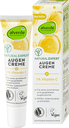 Szemkörnyékápoló krém Natural Expert, 1% C-vitaminnal alverde NATURKOSMETIK
