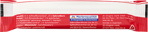 Fruchtriegel Apfel, Banane ab 1Jahr dmBio