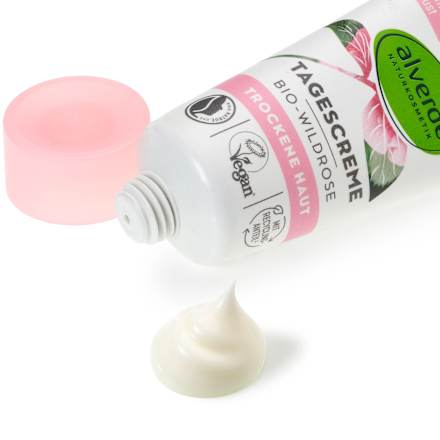 denní pleťový krém bio šípková růže alverde NATURKOSMETIK
