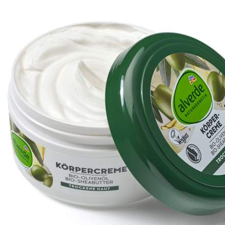 Bodycreme Bio-Olivenöl & Bio-Sheabutter alverde NATURKOSMETIK