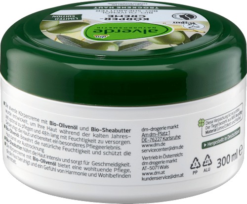 Bodycreme Bio-Olivenöl & Bio-Sheabutter alverde NATURKOSMETIK