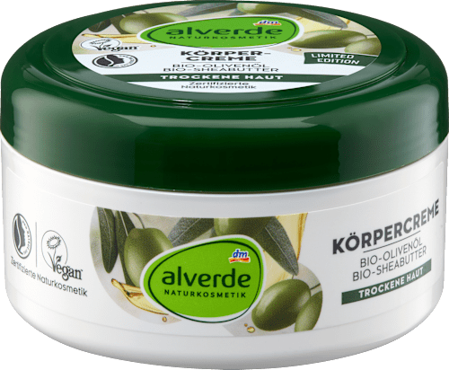 Крем за тяло с био маслина и ший alverde NATURKOSMETIK