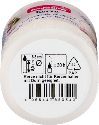 svíčka rustikální 100/68, slonovinová kost Profissimo