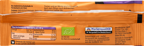 Schokolade Vollmilch Schoko Lolli dmBio