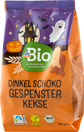 Bio csokoládés tönkölykeksz Halloween dmBio
