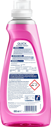 Colorwaschmittel flüssig Quick Power Wash Color Protect Dr. Beckmann