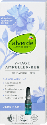 týdenní pleťová kúra Bachovy květy 7x1 ml alverde NATURKOSMETIK