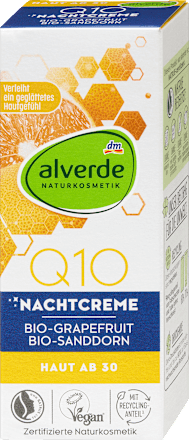 Nachtcreme Q10 alverde NATURKOSMETIK