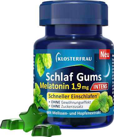 Schlaf Gums Intens Melatonin 1,9mg Klosterfrau