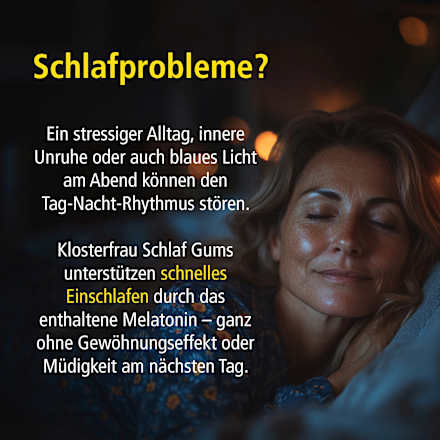 Schlaf Gums Intens Melatonin 1,9mg Klosterfrau