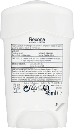 maximum protection antiperspirant Clean Scent Rexona