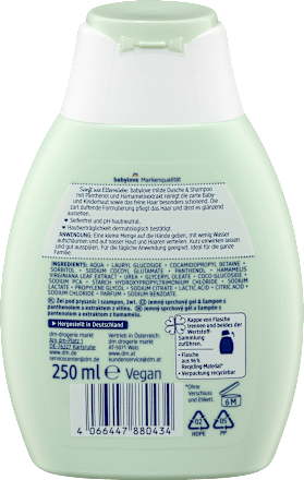 sprchový gel & šampon s panthenolem a extraktem z vilínu babylove