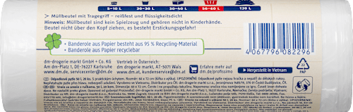 Szemeteszsák fogófüllel, 50 literes Profissimo