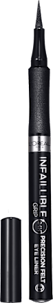 Tekutá očná linka Infaillible Grip 24h Presicion Felt - Black L'ORÉAL PARiS