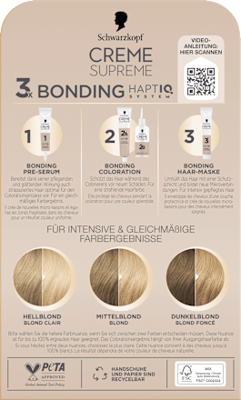 Dauerhafte Coloration Creme Supreme - Nr. 10-0 Ultra-Helles Naturblond Schwarzkopf CREME SUPREME