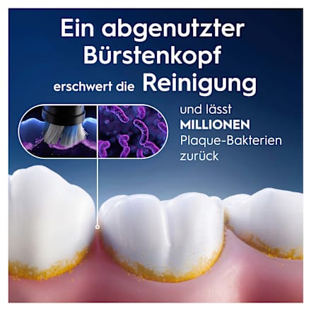 Aufsteckbürsten iO strahlendes Weiss, schwarz Oral-B