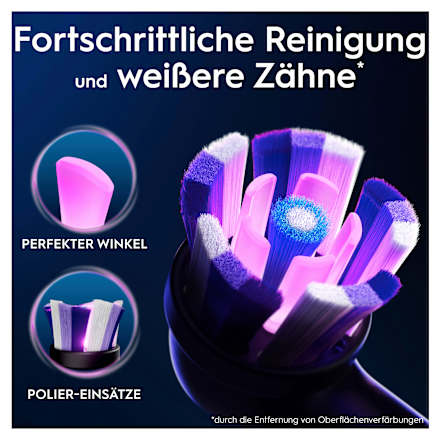 Aufsteckbürsten iO strahlendes Weiss, schwarz Oral-B