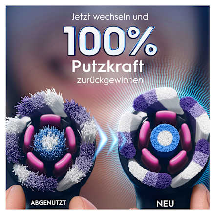 Aufsteckbürsten iO strahlendes Weiss, schwarz Oral-B