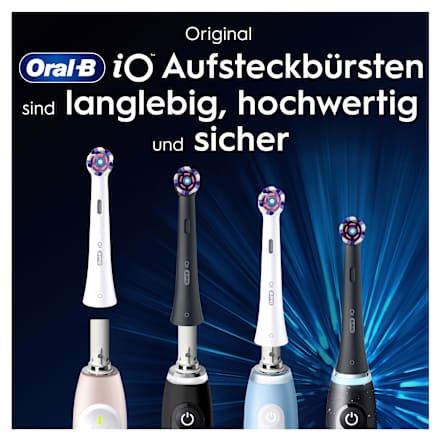 Aufsteckbürsten iO strahlendes Weiss, schwarz Oral-B