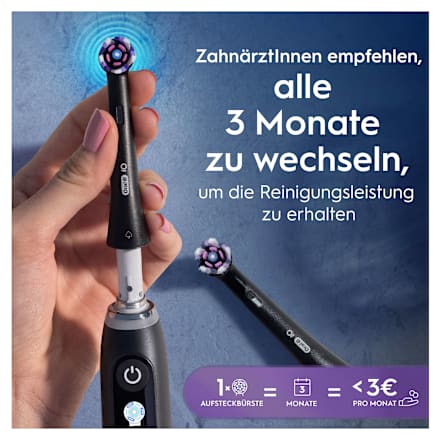 Aufsteckbürsten iO strahlendes Weiss, schwarz Oral-B