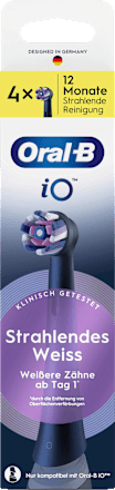 Aufsteckbürsten iO stralendes Weiss, schwarz Oral-B