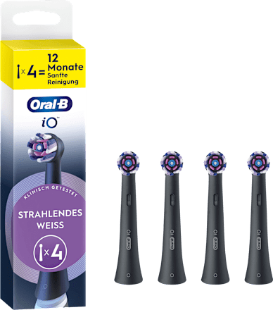 Aufsteckbürsten iO strahlendes Weiss, schwarz Oral-B