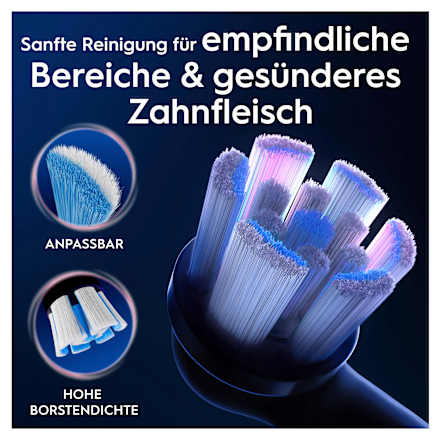 Aufsteckbürsten iO Sanfte Reinigung schwarz Oral-B