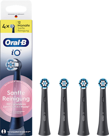 Aufsteckbürsten iO Sanfte Reinigung schwarz Oral-B